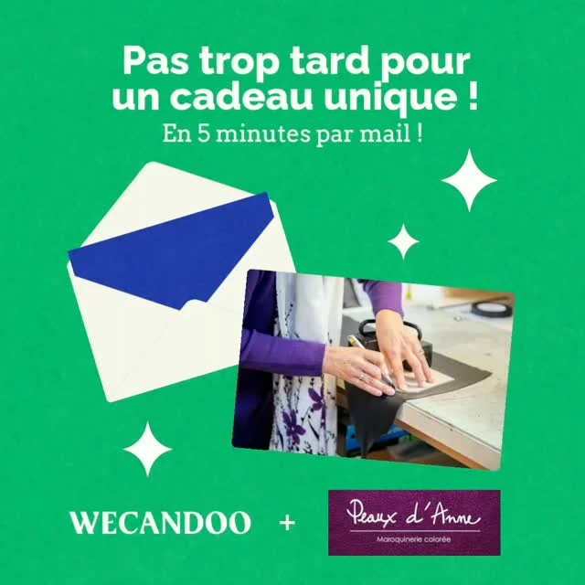 Pour Noël, offrez un cadeau original et inoubliable et permettez à vos proches de fabriquer leur sac ou leur ceinture en cuir ! 
Rendez-vous sur https://wecandoo.fr/atelier/nantes-cuir-fabriquez-votre-sac-anne
#stagecuir #wecandoo #pochettecuir #cadeaunoël #cadeauoriginal